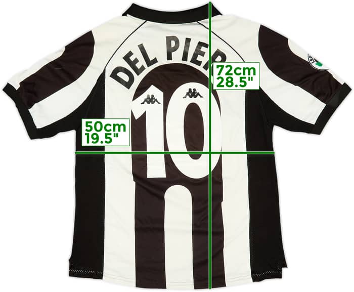 1997-98 Juventus Centenary Home Shirt Del Piero #10 - 6/10 - (L)