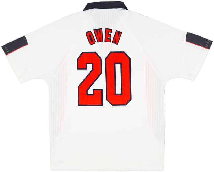 1997-99 England Home Shirt Owen #20 - 8/10 - (L)