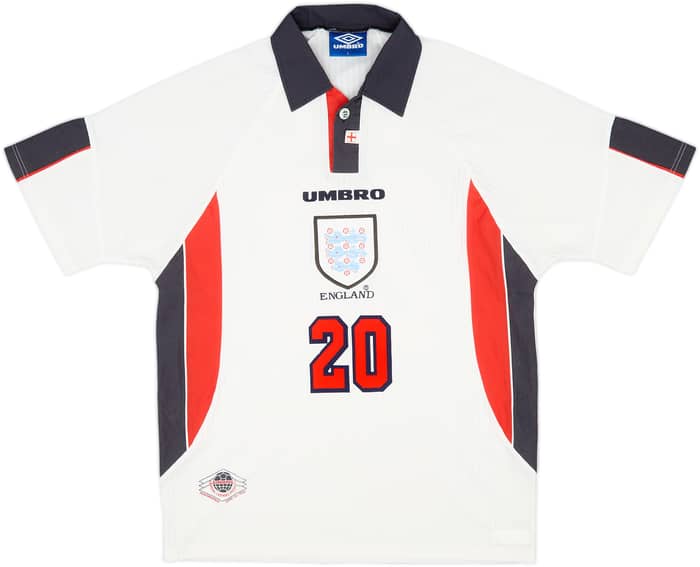 1997-99 England Home Shirt Owen #20 - 8/10 - (L)