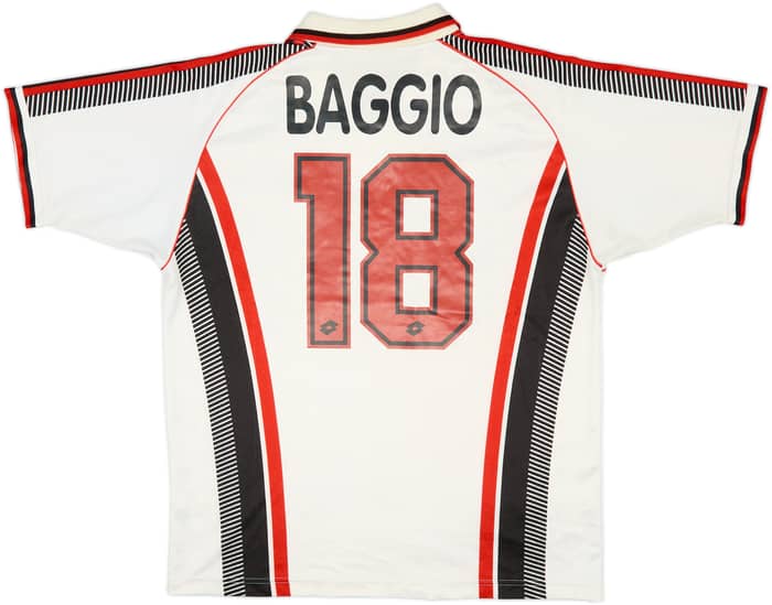 1997-98 AC Milan Away Shirt Baggio #18 - 7/10 - (L)