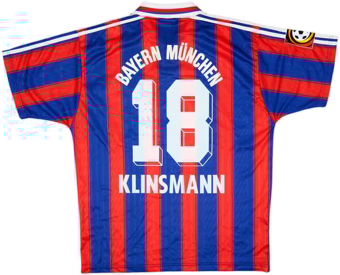 1995-97 Bayern Munich Home Shirt Klinsmann #18 - 9/10 - (L)