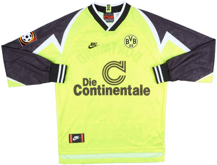 1995-96 Borussia Dortmund Home L/S Shirt Moller #10 - 6/10 - (M)