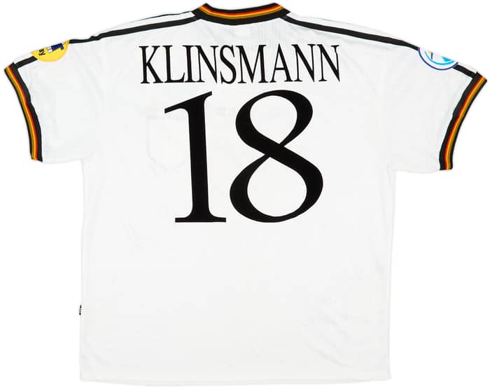1996-98 Germany Home Shirt Klinsmann #18 - 9/10 - (XL)