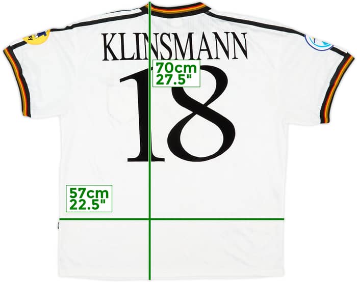 1996-98 Germany Home Shirt Klinsmann #18 - 9/10 - (XL)