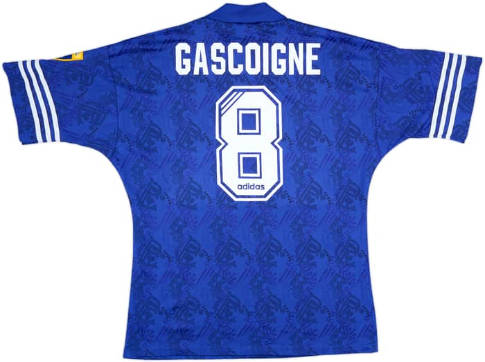 1994-96 Rangers Home Shirt Gascoigne #8 - 9/10 - (M/L)