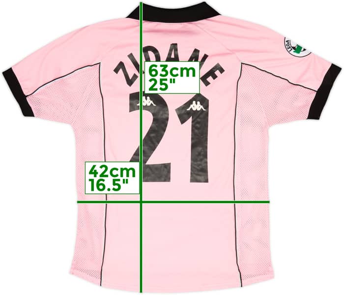 1997-98 Juventus Centenary Away Shirt Zidane #21 - 7/10 - (M)