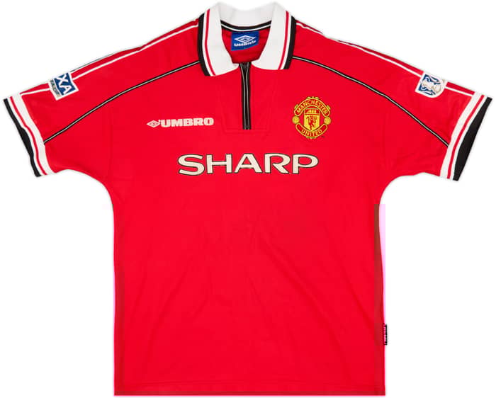 1998-00 Manchester United Home Shirt Keane #16 - 9/10 - (L)