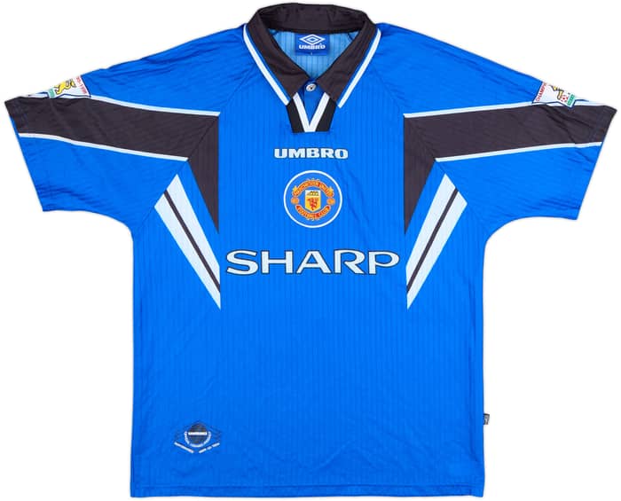 1996-98 Manchester United Third Shirt Cantona #7 - 8/10 - (L)