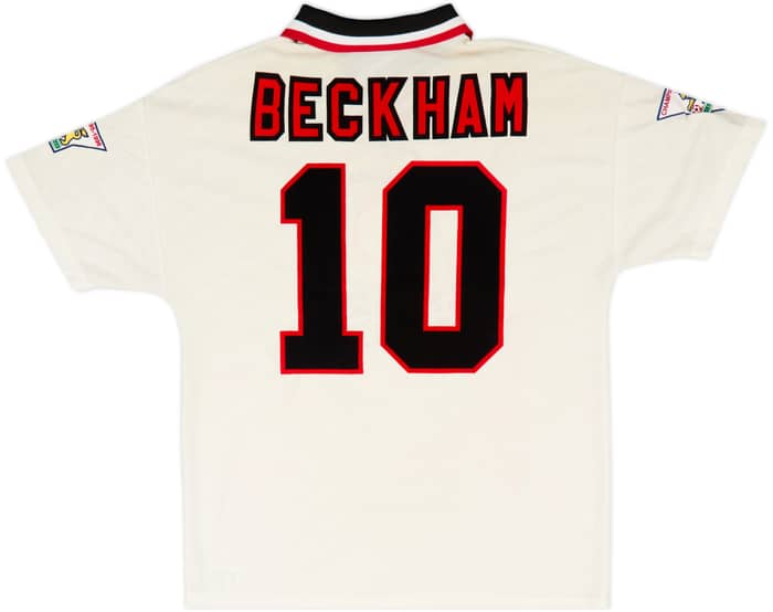 1996-97 Manchester United Away Shirt Beckham #10 - 7/10 - (M)