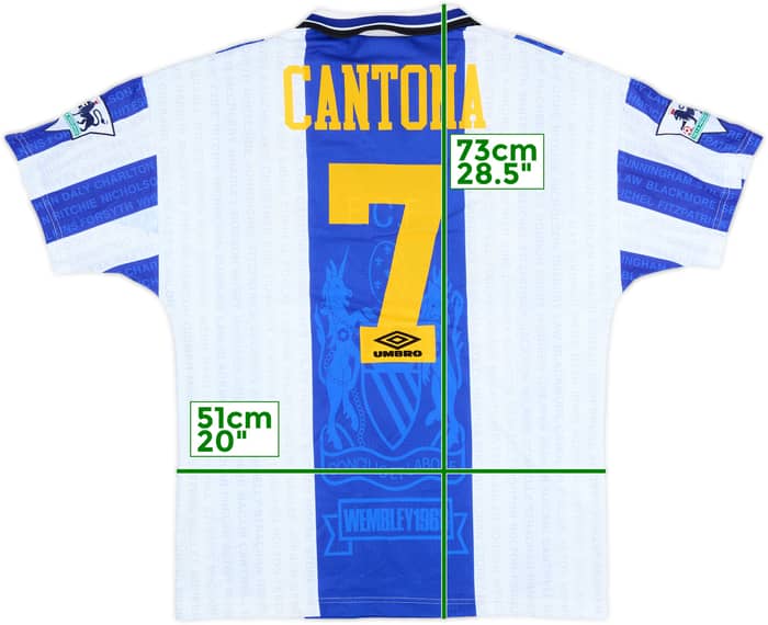 1994-96 Manchester United Third Shirt Cantona #7 - 9/10 - (M)