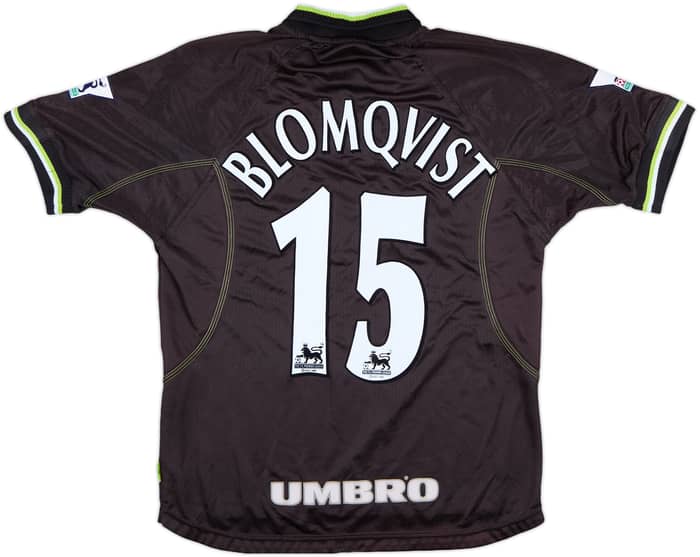 1998-99 Manchester United Third Shirt Blomqvist #15 - 7/10 - (M)