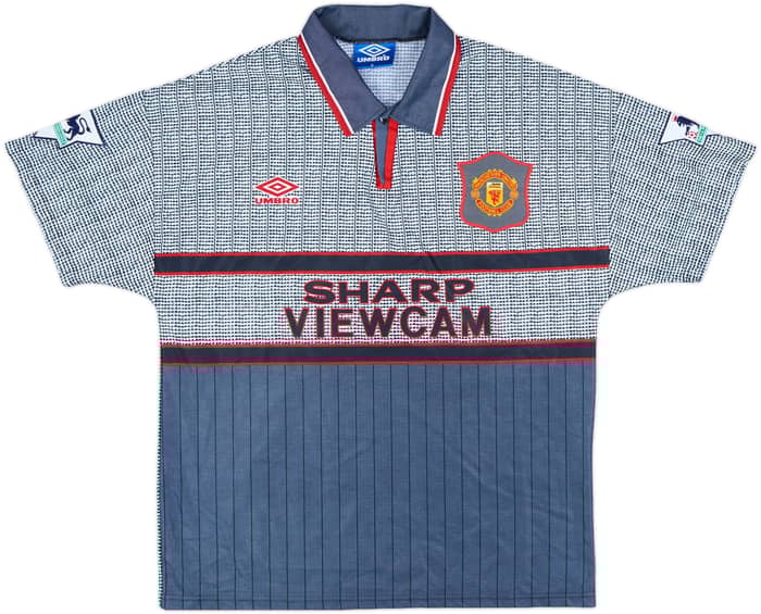 1995-96 Manchester United Away Shirt Cantona #7 - 9/10 - (M)
