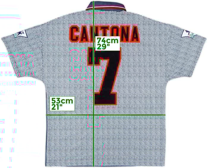 1995-96 Manchester United Away Shirt Cantona #7 - 9/10 - (M)