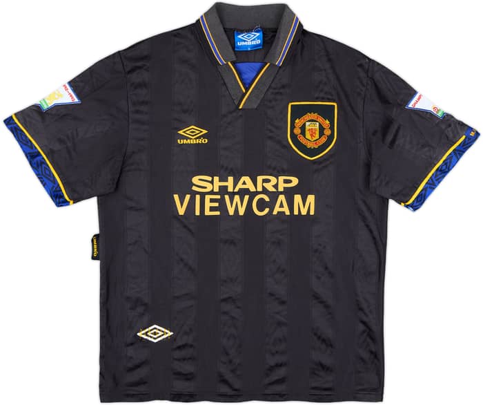 1993-95 Manchester United Away Shirt Cantona #7 - 7/10 - (M)