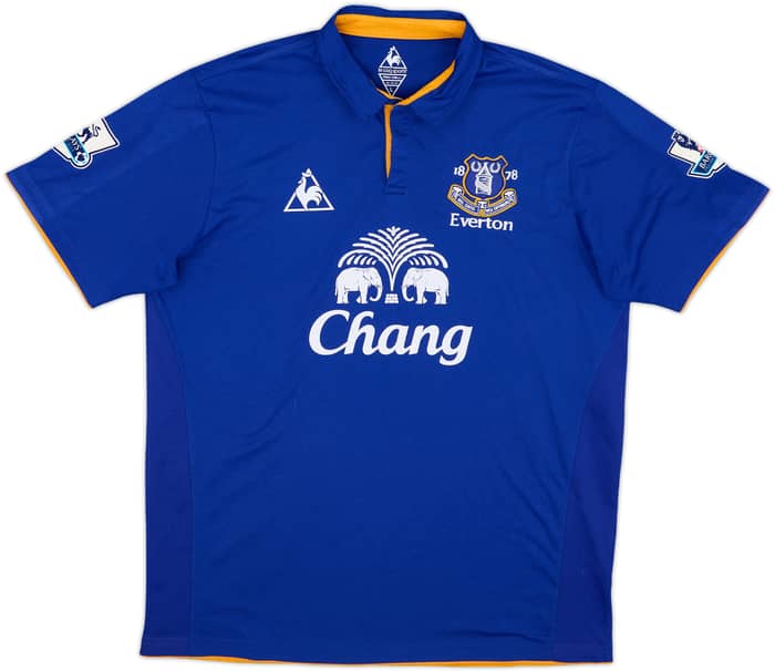 2011-12 Everton Home Shirt Baines #3 - 8/10 - (L)