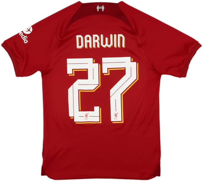 2022-23 Liverpool Home Shirt Darwin #27 - 8/10 - (S)