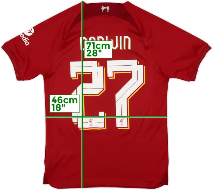 2022-23 Liverpool Home Shirt Darwin #27 - 8/10 - (S)