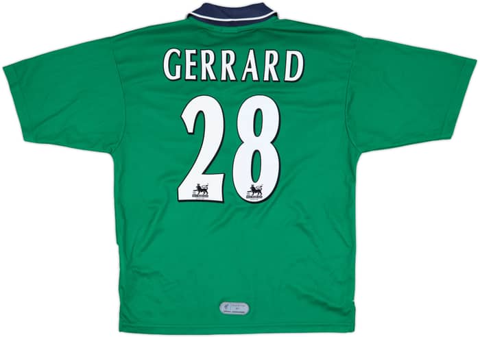 1999-00 Liverpool Away Shirt Gerrard #28 - 7/10 - (M)