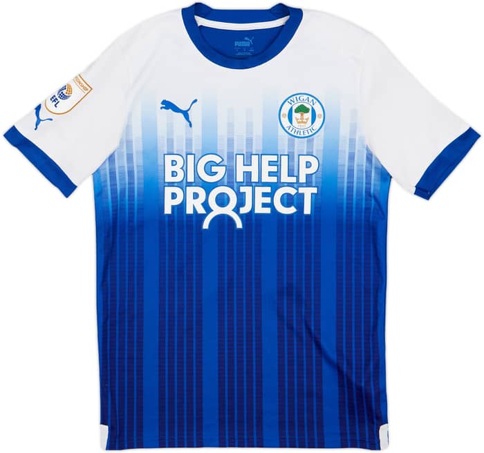 2022-23 Wigan Home Shirt Lang #19 - 7/10 - (S)