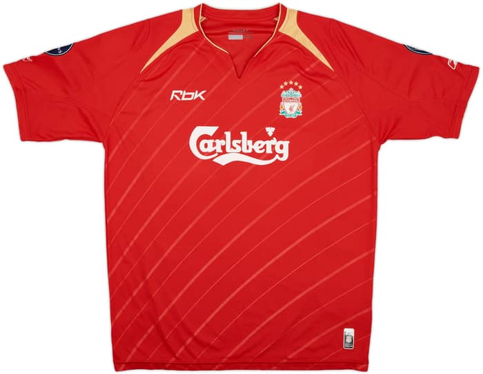 2005-06 Liverpool CL Home Shirt - 7/10 - (L)