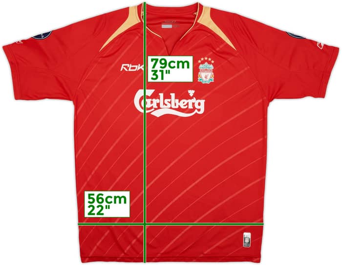 2005-06 Liverpool CL Home Shirt - 7/10 - (L)