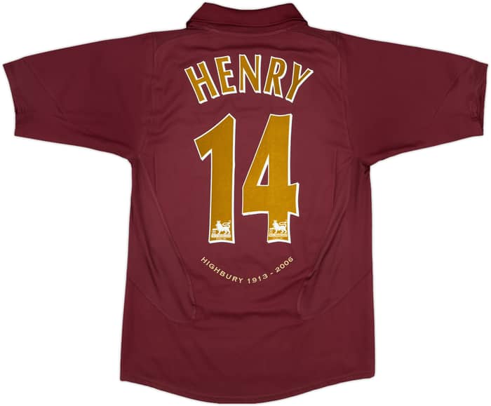 2005-06 Arsenal Home Shirt Henry #14 - 8/10 - (S)