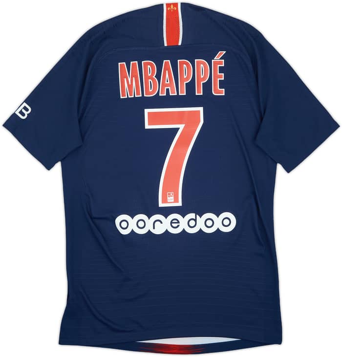 2018-19 Paris Saint-Germain Authentic Home Shirt Mbappe #7 - 10/10 - (S)