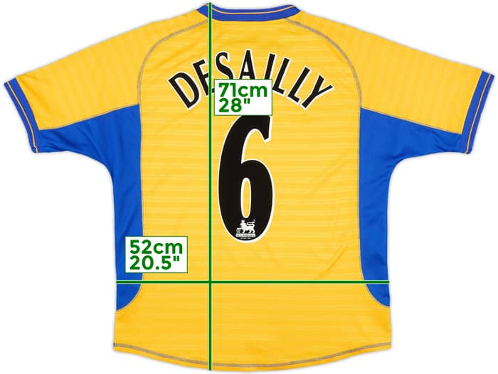 2000-01 Chelsea Away Shirt Desailly #6 - 7/10 - (M)