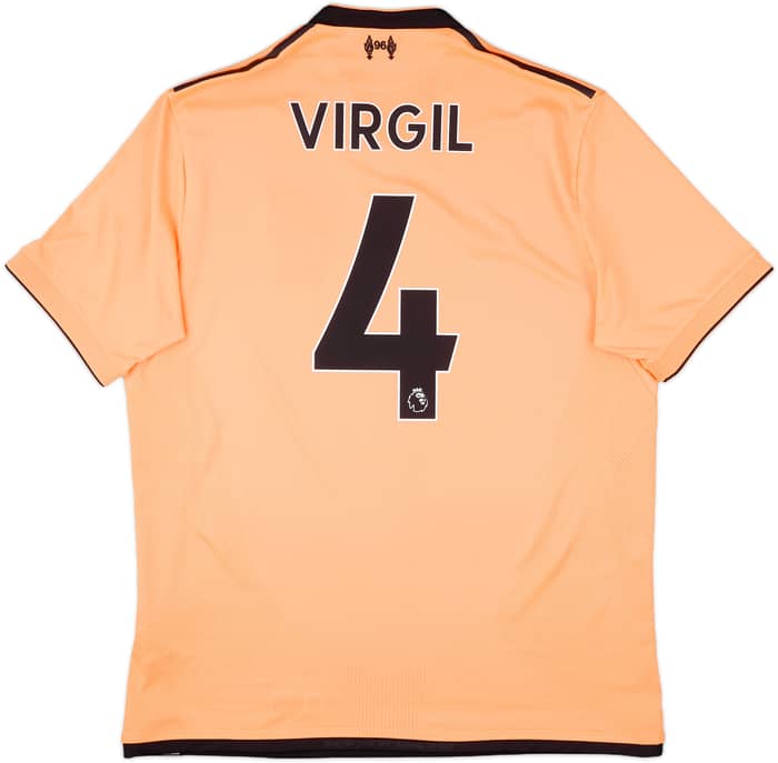 2017-18 Liverpool 125 Years Third Shirt Virgil #4 - 10/10 - (L)