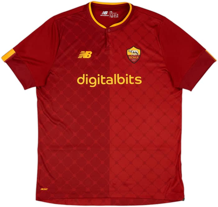 2022-23 Roma Home Shirt - 10/10 - (XL)