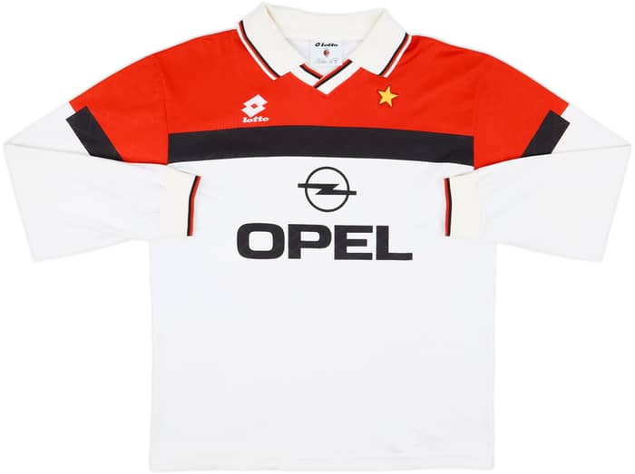 1994-95 AC Milan Away L/S Shirt - 8/10 - (L)