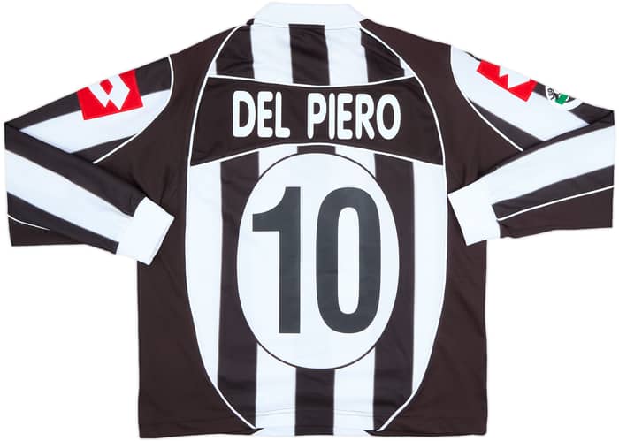 2002-03 Juventus Home L/S Shirt Del Piero #10 - 9/10 - (L)