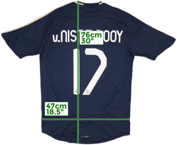 2007-08 Real Madrid Away Shirt v. Nistelrooy #17 - 7/10 - (M)