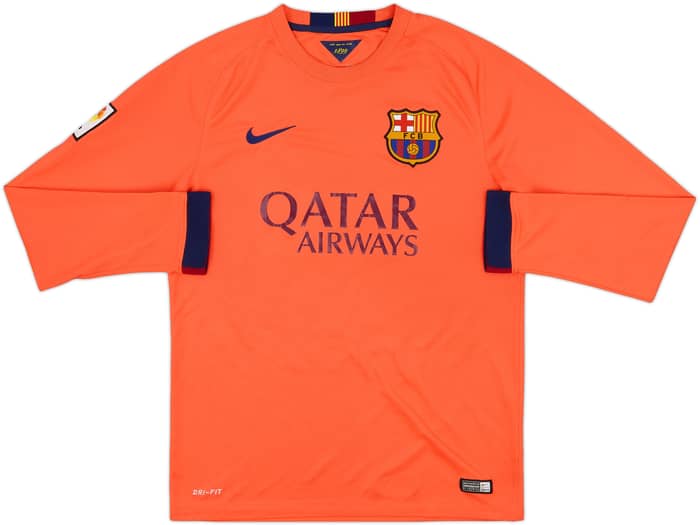 2014-15 Barcelona Away L/S Shirt Messi #10 - 8/10 - (M)