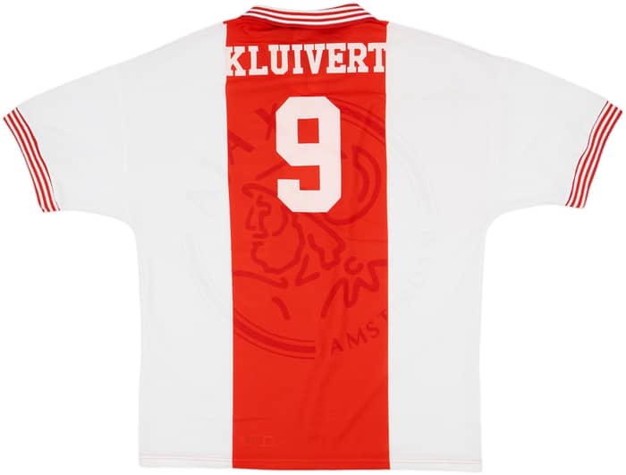 1995-96 Ajax Home Shirt Kluivert #9 - 8/10 - (XL)