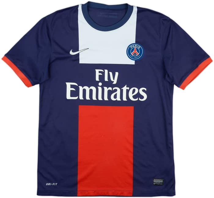 2013-14 Paris Saint-Germain Home Shirt Beckham #32 - 7/10 - (M)