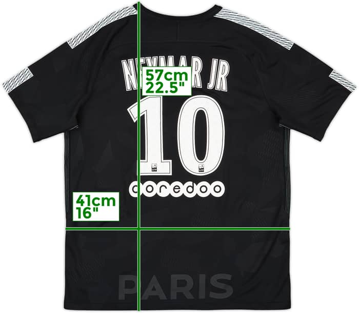 2017-18 Paris Saint-Germain Third Shirt Neymar Jr #10 - 8/10 - (L)