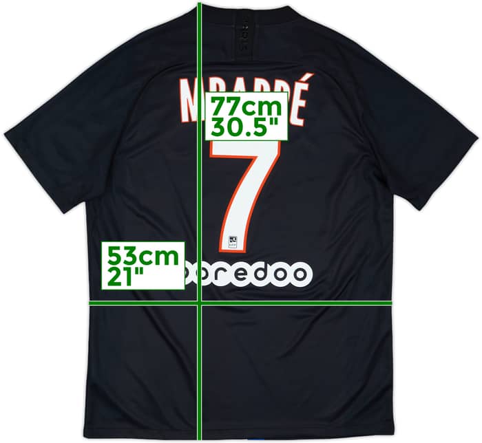 2019-20 Paris Saint-Germain Fourth Shirt Mbappe #7 - 9/10 - (L)