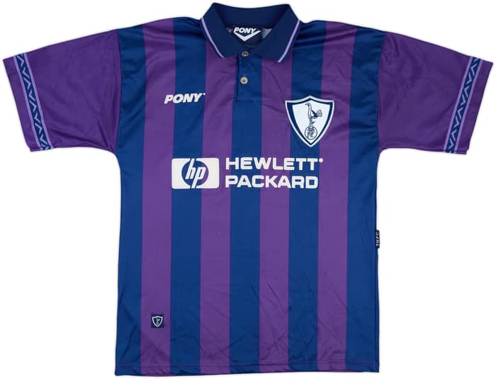 1995-97 Tottenham Away Shirt Sheringham #10 - 8/10 - (M)