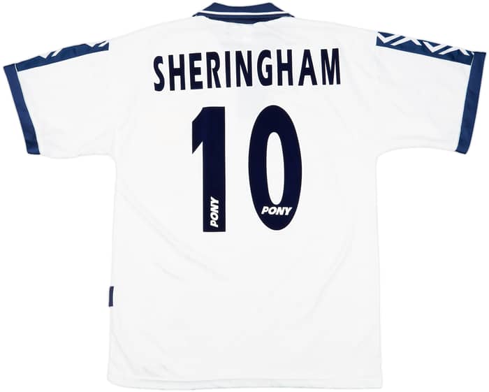 1995-97 Tottenham Home Shirt Sheringham #10 - 7/10 - (M)