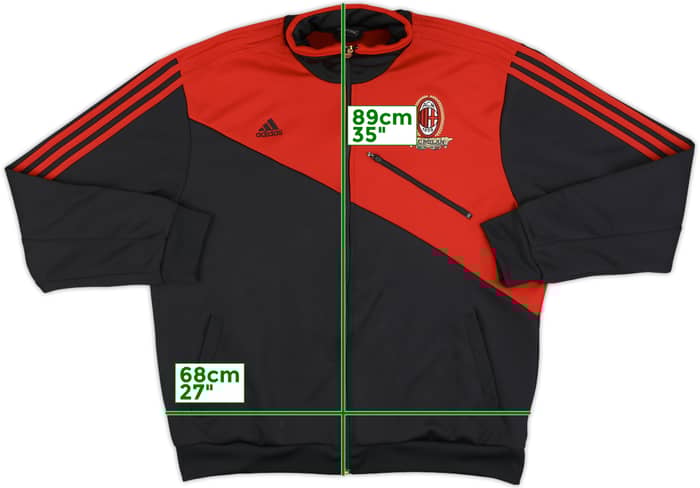 2010-11 AC Milan adidas Track Jacket - 10/10 - (XL)