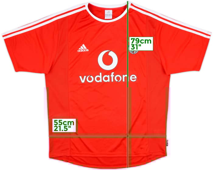 2003-04 Benfica Home Shirt - 7/10 - (L)