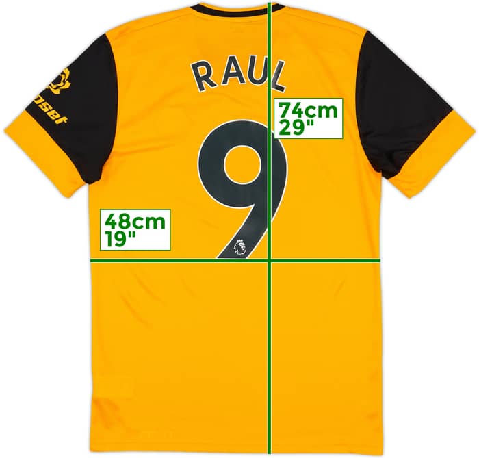 2020-21 Wolves Home Shirt Raul #9 - 10/10 - (S)