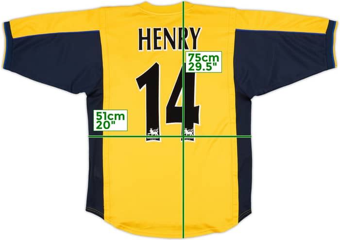 1999-01 Arsenal Away Shirt Henry #14 - 9/10 - (M)