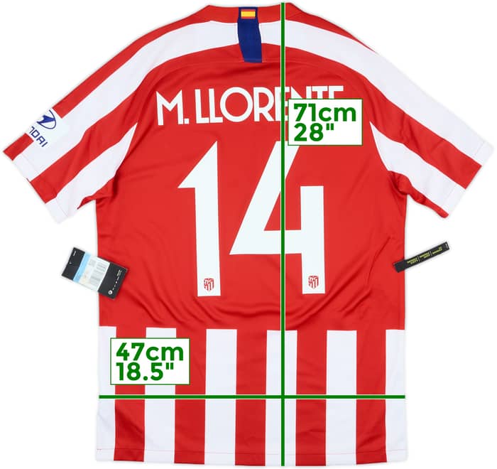 2019-20 Atletico Madrid Home Shirt M.Llorente #14 (M)