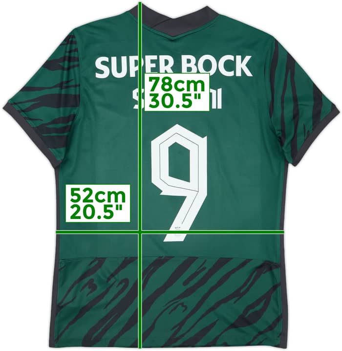 2021-22 Sporting CP Third Shirt Slimani #9 - 8/10 - (L)