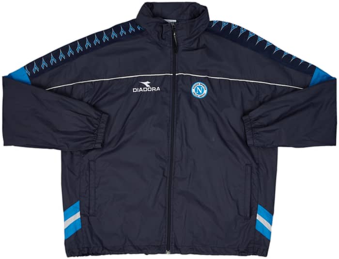 2000-01 Napoli Diadora Hooded Rain Jacket - 8/10 - (XXL)