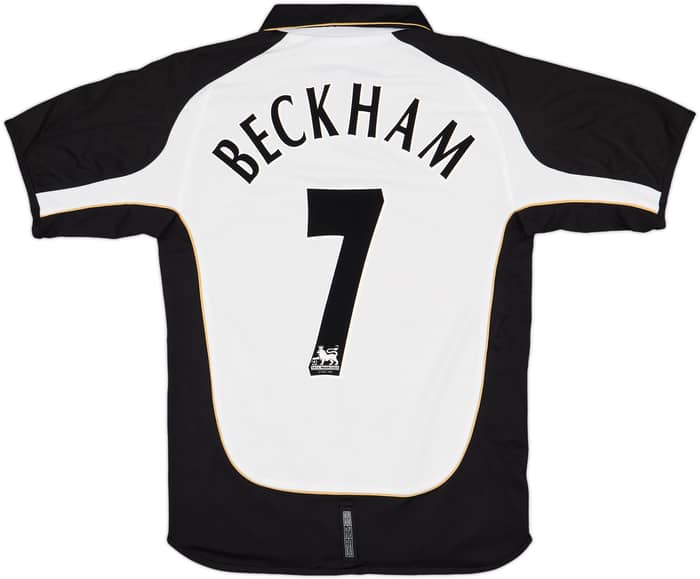 2001-02 Manchester United Centenary Away/Third Shirt Beckham #7 - 8/10 - (S)
