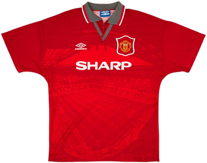 1994-96 Manchester United Home Shirt Cole #17 - 6/10 - (L)