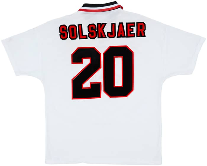 1996-97 Manchester United Away Shirt Solskjaer #20 - 5/10 - (XL)